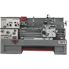 Jet - 16" Swing, 60" Between Centers, 230 Volt, Triple Phase Engine Lathe - 7MT Taper, 7-1/2 hp, 25 to 1,800 RPM, 3-1/8" Bore Diam, 40" Deep x 48" High x 97-1/2" Long - Benchmark Tooling