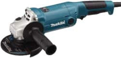 Makita - 5" Wheel Diam, 11,000 RPM, Corded Angle & Disc Grinder - 5/8-11 Spindle, 120 Volts, 10.5 Amps - Benchmark Tooling