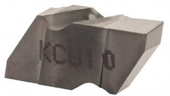 Kennametal - 2125NG Grade KCU10, 3.18mm Cutting Width Carbide Grooving Insert - 2.79mm Max Depth of Cut, Left Hand, 0.19mm Corner Radius, AlTiN Finish - Benchmark Tooling