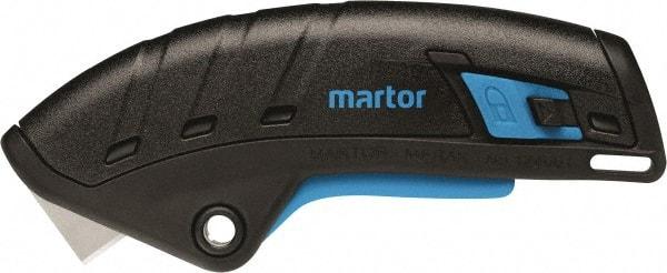 Martor USA - Retractable Utility Knife - Black & Blue Handle - Benchmark Tooling