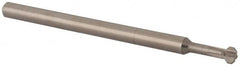 Made in USA - 0.12" Cutter Head Diam, 0.072" Flat Width, 2" OAL, Solid Carbide, Single Right Hand Back Chamfer - Benchmark Tooling