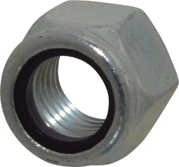 Value Collection - 3/4-10 UNC Grade 5 Hex Lock Nut with Nylon Insert - 1-1/16" Width Across Flats, 7/8" High, Zinc Trivalent Chromate Finish - Benchmark Tooling