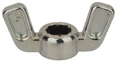 Value Collection - 5/16-24 UNF, Zinc Plated, Zinc Alloy Nylon-Insert Locking Wing Nut - Grade 2, 1-1/2" Wing Span, 0.718" Wing Span - Benchmark Tooling