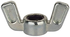 Value Collection - 3/8-16 UNC, Zinc Plated, Zinc Alloy Nylon-Insert Locking Wing Nut - Grade 2, 1-1/2" Wing Span, 0.718" Wing Span - Benchmark Tooling