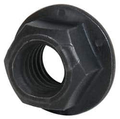 Value Collection - 3/4-10 UNC Grade G Hex Flange Lock Nut with Distorted Thread - 1-1/8" Width Across Flats, 53/64" High, Phosphate & Oil Finish - Benchmark Tooling