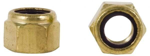 Value Collection - 3/8-16 UNC Hex Lock Nut with Nylon Insert - 9/16" Width Across Flats, 29/64" High, Uncoated - Benchmark Tooling