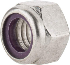 Value Collection - 7/16-14 UNC 18-8 Hex Lock Nut with Nylon Insert - 5/8" Width Across Flats, 29/64" High - Benchmark Tooling