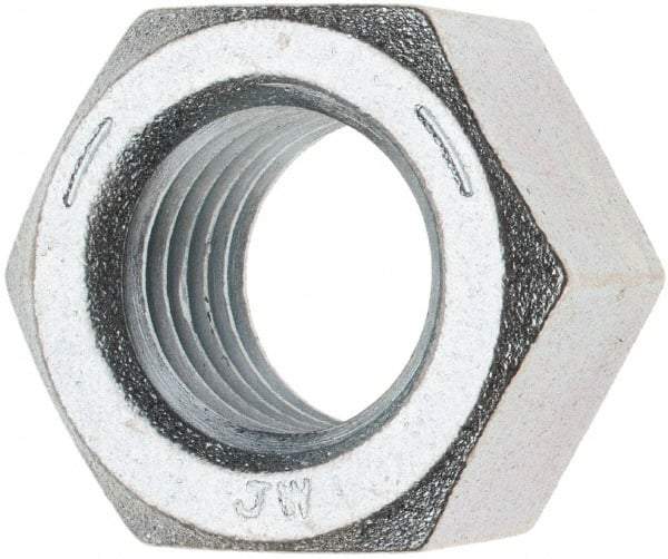 Value Collection - 1-3/8 - 6 UNC Steel Right Hand Hex Nut - 2-1/16" Across Flats, 1.206" High, Zinc Clear Finish - Benchmark Tooling