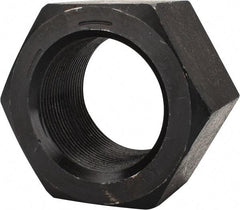 Value Collection - 2-12 UN Steel Right Hand Hex Nut - 3-1/8" Across Flats, 1-23/32" High, Uncoated - Benchmark Tooling