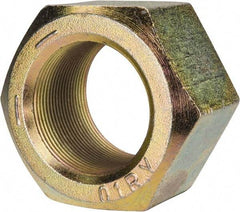 Value Collection - 2-12 UN Steel Right Hand Hex Nut - 3-1/8" Across Flats, 1-23/32" High, Zinc Yellow Dichromate Finish - Benchmark Tooling