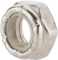 Value Collection - 3/8-16 UNC 18-8 Hex Lock Nut with Nylon Insert - 9/16" Width Across Flats, 17/64" High, Uncoated - Benchmark Tooling