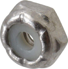 Value Collection - #4-40 UNC 18-8 Hex Lock Nut with Nylon Insert - 1/4" Width Across Flats, 1/8" High - Benchmark Tooling