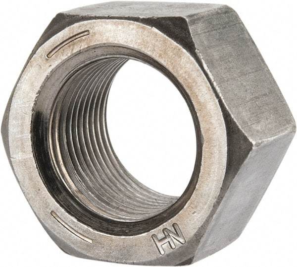 Value Collection - 1-14 UNF Steel Right Hand Hex Nut - 1-1/2" Across Flats, 0.887" High, Uncoated - Benchmark Tooling