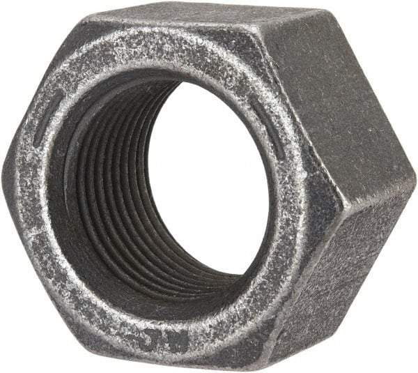 Value Collection - 1-1/8 - 12 UNF Steel Right Hand Hex Nut - 1-11/16" Across Flats, 0.999" High, Uncoated - Benchmark Tooling