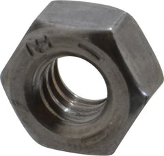 Value Collection - 1/4-20 UNC Steel Right Hand Hex Nut - 7/16" Across Flats, 0.226" High, Uncoated - Benchmark Tooling