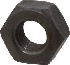 Value Collection - 1/4-28 UNF Steel Right Hand Hex Nut - 7/16" Across Flats, 7/32" High, Uncoated - Benchmark Tooling