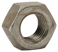 Value Collection - 7/16-20 UNF Steel Right Hand Hex Nut - 11/16" Across Flats, 3/8" High, Uncoated - Benchmark Tooling