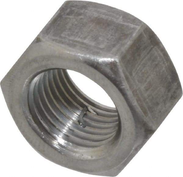 Value Collection - 1/2-20 UNF Steel Right Hand Hex Nut - 3/4" Across Flats, 7/16" High, Uncoated - Benchmark Tooling