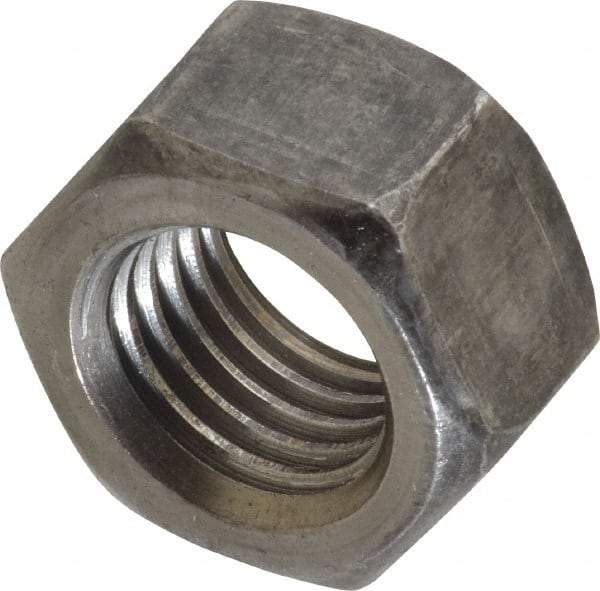 Value Collection - 7/8-9 UNC Steel Right Hand Hex Nut - 1-5/16" Across Flats, 3/4" High, Uncoated - Benchmark Tooling