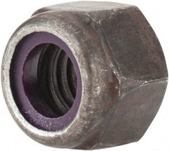 Value Collection - 3/8-16 UNC Grade 8 Hex Lock Nut with Nylon Insert - 9/16" Width Across Flats, 29/64" High, Uncoated - Benchmark Tooling