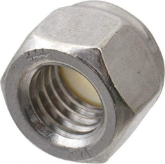 Value Collection - 1/2-13 UNC 316 Hex Lock Nut with Nylon Insert - 3/4" Width Across Flats, 19/32" High, Uncoated - Benchmark Tooling