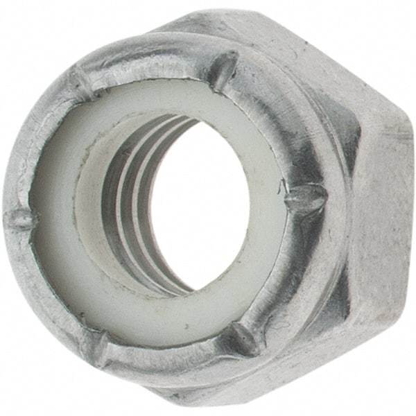 Value Collection - 5/16-18 UNC 316 Hex Lock Nut with Nylon Insert - 1/2" Width Across Flats, 11/32" High - Benchmark Tooling