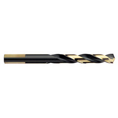 Titan USA - Maintenance Drill Bits; Drill Bit Size (Decimal Inch): 0.4063 ; Drill Bit Size (Inch): 13/32 ; Drill Point Angle: 135 ; Drill Bit Material: High Speed Steel ; Drill Bit Finish/Coating: Black Oxide; Gold ; Shank Type: Straight - Exact Industrial Supply