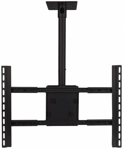 Video Mount - Steel, Flat Panel Ceiling Mount For 42 to 70 Inch Plasma Monitor - Black, 180 Lbs. Load Capacity, 0 to 18 Inch Vertical Opening, 15° Max Tilt Angle, Ceiling Mount Rotating and Tilting - Benchmark Tooling