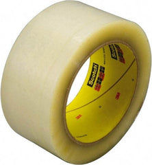 3M - 72mm x 914m Clear Rubber Adhesive Sealing Tape - Polyester Film Backing, 3.4 mil Thick, 67 Lb Tensile Strength, Series 355 - Benchmark Tooling