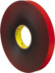 3M - 1" x 36 Yd Acrylic Adhesive Double Sided Tape - 45 mil Thick, Gray, Acrylic Foam Liner, Continuous Roll, Series 4611 - Benchmark Tooling