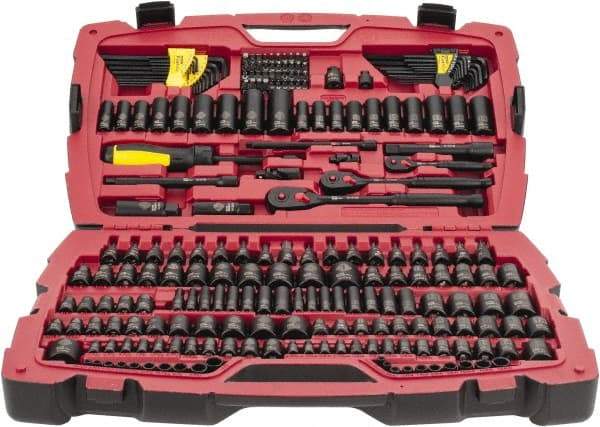 Stanley - 229 Piece Mechanic's Tool Set - Comes in Blow Mold Box - Benchmark Tooling