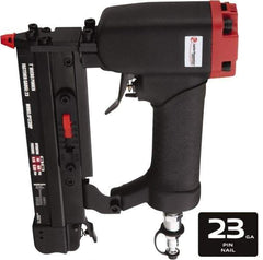 Value Collection - 1/2 to 1" Nail Length, 0.025" Nail Diam, 23 Gauge Micro Pin Air Nailer - 60 to 110 psi - Benchmark Tooling