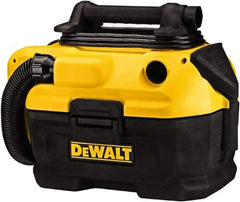 DeWALT - 2 Gal Plastic Tank, Electric & Battery Powered Wet/Dry Vacuum - 120 VAC & 18/20 Volt, 5' Hose Fitting, Cordless, HEPA Filter, Accessories Included - Benchmark Tooling