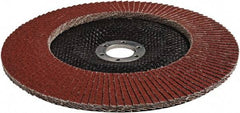 3M - 60 Grit, 7" Disc Diam, 5/8-11 Center Hole, Type 29 Ceramic Flap Disc - 13,300 Max RPM, Cloth Backing, Arbor Attaching System, Coated - Benchmark Tooling