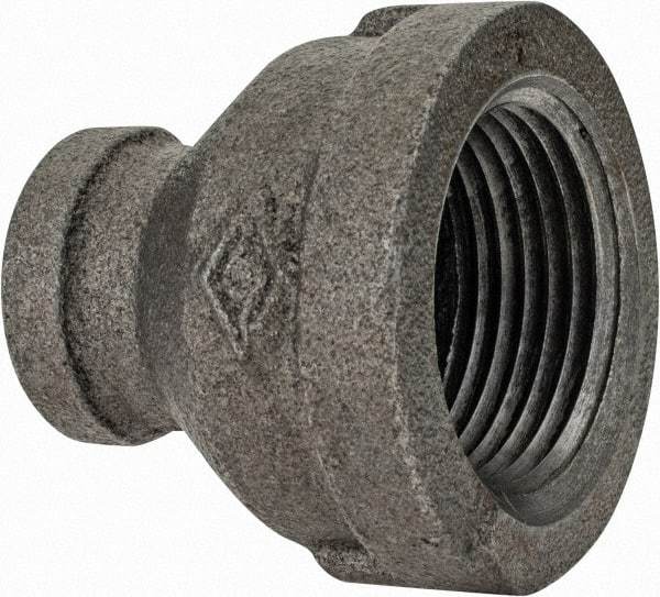 Value Collection - Class 150, 1 x 3/8" Black Pipe Reducing Bushing - Threaded, Malleable Iron - Benchmark Tooling