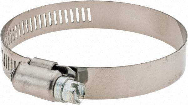 Value Collection - SAE Size 36, 1-13/16 to 2-3/4" Diam, Stainless Steel Worm Drive Clamp - 1/2" Wide - Benchmark Tooling