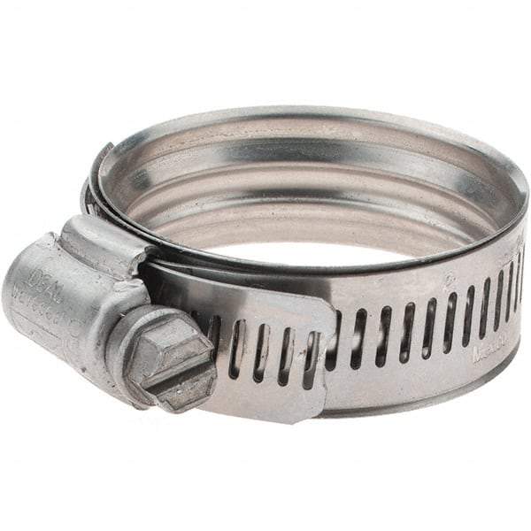 IDEAL TRIDON - SAE Size 24, 30 to 46mm Diam, Stainless Steel 360° Worm Drive Clamp - Benchmark Tooling