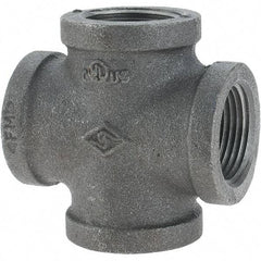 Value Collection - Size 1", Class 150, Malleable Iron Black Pipe Cross - 150 psi, Threaded End Connection - Benchmark Tooling