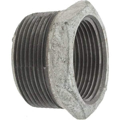 Value Collection - Class 150, 1-1/2 x 1-1/4" Galvanized Pipe Hex Bushing - Threaded, Malleable Iron - Benchmark Tooling