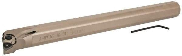 Iscar - 1.18" Min Bore Diam, 12" OAL, 1" Shank Diam, MWLN Indexable Boring Bar - 1.38" Max Bore Depth, Pin & Clamp Holding Method - Benchmark Tooling