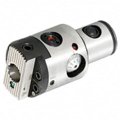 Iscar - 0.787" Body Diam, Manual Single Cutter Boring Head - 0.866" to 1.142" Bore Diam - Exact Industrial Supply