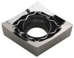 Iscar - CCGT431 AS Grade IC20 Carbide Turning Insert - Uncoated, 80° Diamond, 1/2" Inscr Circle, 3/16" Thick, 1/64" Corner Radius - Benchmark Tooling