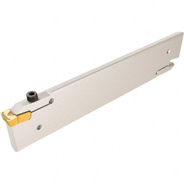 Iscar - 12 to 14.5mm Groove Width, 93mm Max Depth of Cut, Left Hand Cut, CGH Indexable Grooving Blade - GIMY Insert Style, Series Cut Grip - Benchmark Tooling