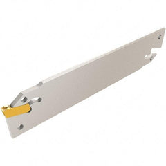 Iscar - 8" Groove Width, 40mm Max Depth of Cut, Right Hand Cut, CGH Indexable Grooving Blade - GIMF, GIMM 8CC, GIMY, GIMY (Full Radius), GIMY-F Insert Style, Series Cut Grip - Benchmark Tooling