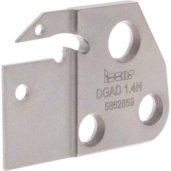 Iscar - 1.4mm Insert Width, Cutoff & Grooving Support Blade for Indexables - 1.1" Max Depth of Cut, 1mm Head Projection - Benchmark Tooling