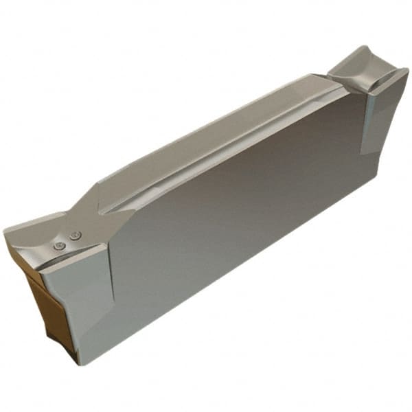 Iscar - DGL3102 IC20 Grade, 0.122" Cutting Width, Carbide Cutoff Insert - 6° Left Hand Lead Angle, 0.0079" Cnr Rad, Double End - Benchmark Tooling