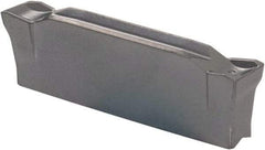 Iscar - DGL3102 IC328 Grade, 0.122" Cutting Width, Carbide Cutoff Insert - 6° Left Hand Lead Angle, 0.0079" Cnr Rad, TiCN Coated, Double End - Benchmark Tooling