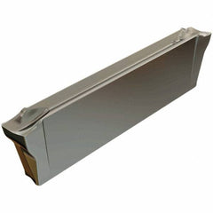 Iscar - DGR2202 IC354 Grade, 0.0866" Cutting Width, Carbide Cutoff Insert - 6° Right Hand Lead Angle, 0.0079" Cnr Rad, TiCN Coated, Double End - Benchmark Tooling