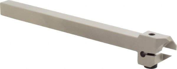 Iscar - External Thread, 0.394" Max Depth of Cut, 0.055" Min Groove Width, 5-1/2" OAL, Left Hand Indexable Grooving Cutoff Toolholder - 3/8" Shank Height x 3/8" Shank Width, DG.. Insert Style, DGT Toolholder Style, Series Do-Grip - Benchmark Tooling