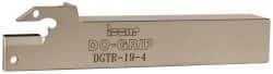 Iscar - Right Hand Cut, 2" Max Workpc Diam, DG. 4.., GRIP 4.. Insert, Indexable Cutoff Toolholder - 3/4" Shank Width, 3/4" Shank Height, 4-1/2" OAL - Benchmark Tooling